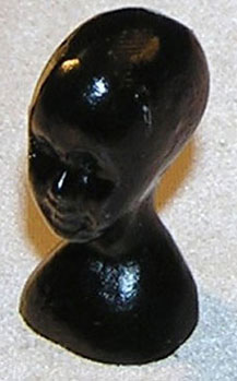 Dollhouse Miniature Hat Stand, Black